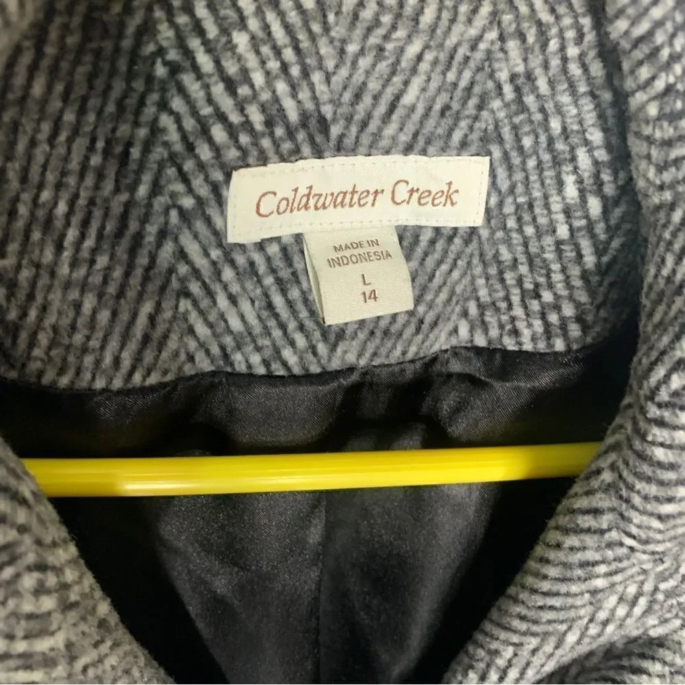 Coldwater Creek size 14 gray coat‎